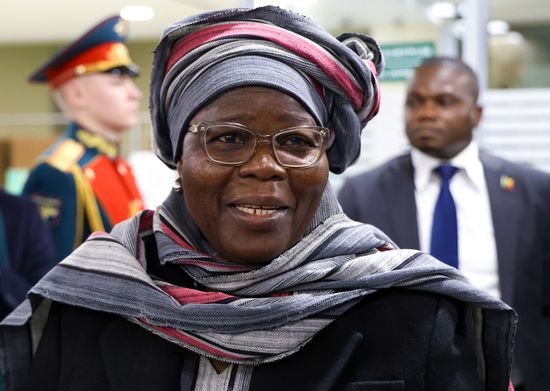 Vice President of Benin Mariam Chabi Talata arrives in Moscow