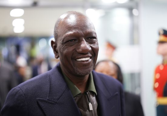 President of Kenya William Samoei Ruto arrives in Moscow for the 3rd Russia-Africa Summit and Forum. Location: Russia, Moscow. Author: Artem Pryakhin/Sputnik. President of Kenya William Samoei Ruto arrives in Moscow