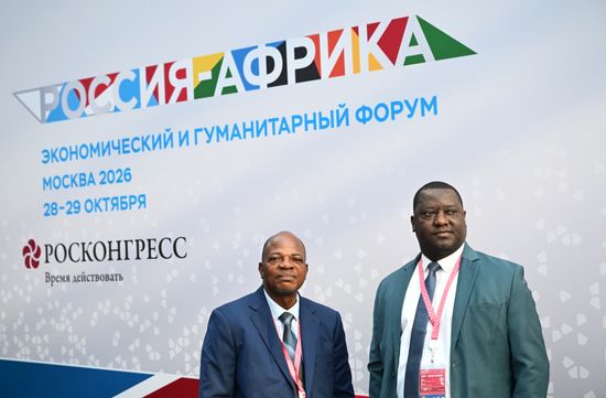 President Vladimir Putin visits exhibition of advanced Russian solutions at the Russia-Africa Forum