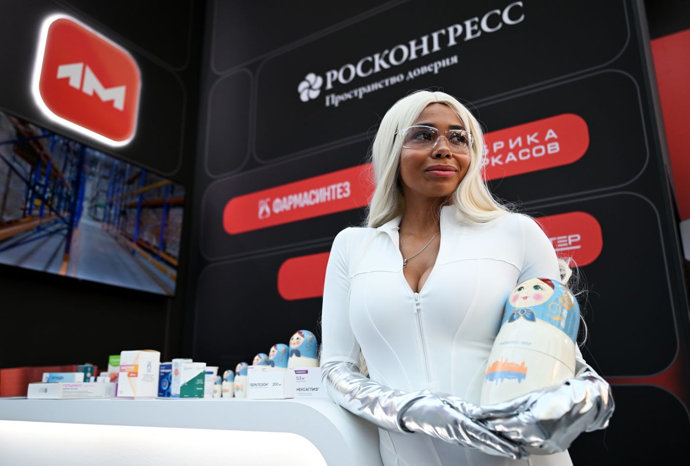 President Vladimir Putin visits exhibition of advanced Russian solutions at the Russia-Africa Forum