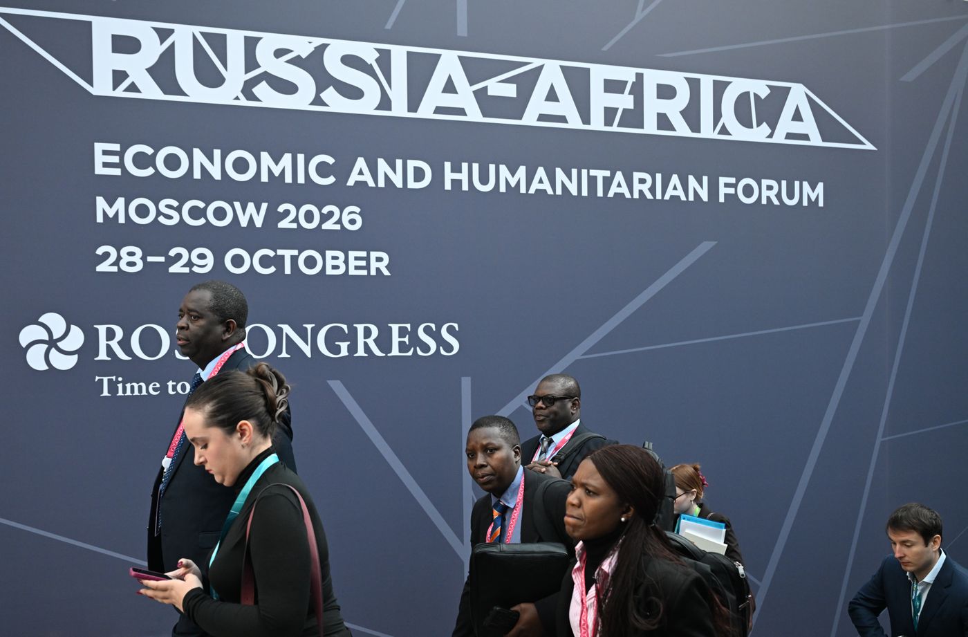 President Vladimir Putin visits exhibition of advanced Russian solutions at the Russia-Africa Forum