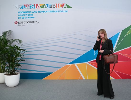 President Vladimir Putin visits exhibition of advanced Russian solutions at the Russia-Africa Forum