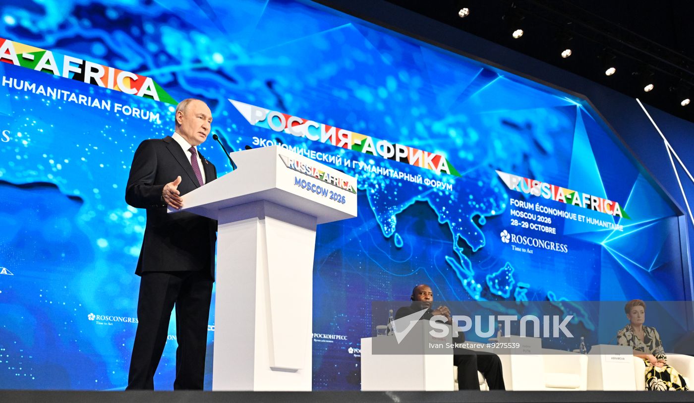 Plenary session of Russia-Africa Forum in Moscow