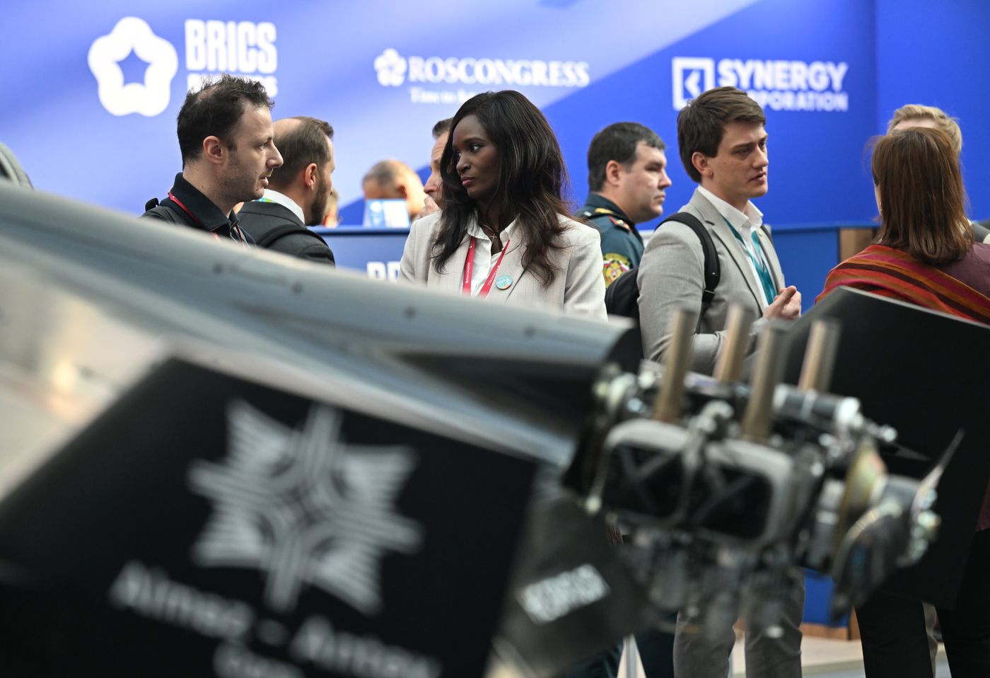 President Vladimir Putin visits exhibition of advanced Russian solutions at the Russia-Africa Forum