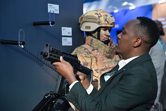 President Vladimir Putin visits exhibition of advanced Russian solutions at the Russia-Africa Forum