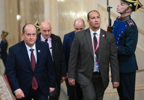 President Vladimir Putin officially greets heads of delegation at Russia-Africa Summit