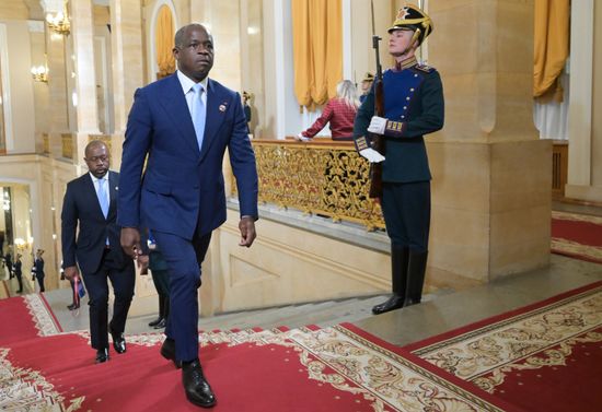 President Vladimir Putin officially greets heads of delegation at Russia-Africa Summit
