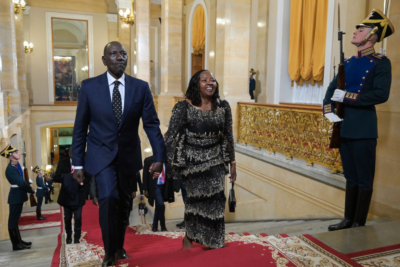 President Vladimir Putin officially greets heads of delegation at Russia-Africa Summit