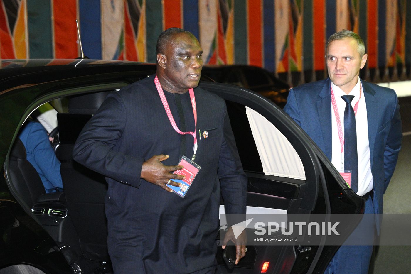 President Vladimir Putin officially greets heads of delegation at Russia-Africa Summit
