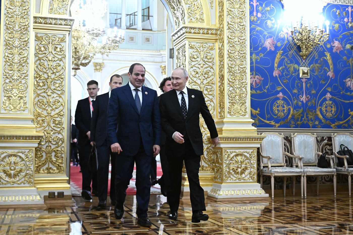 President Vladimir Putin officially greets heads of delegation at Russia-Africa Summit