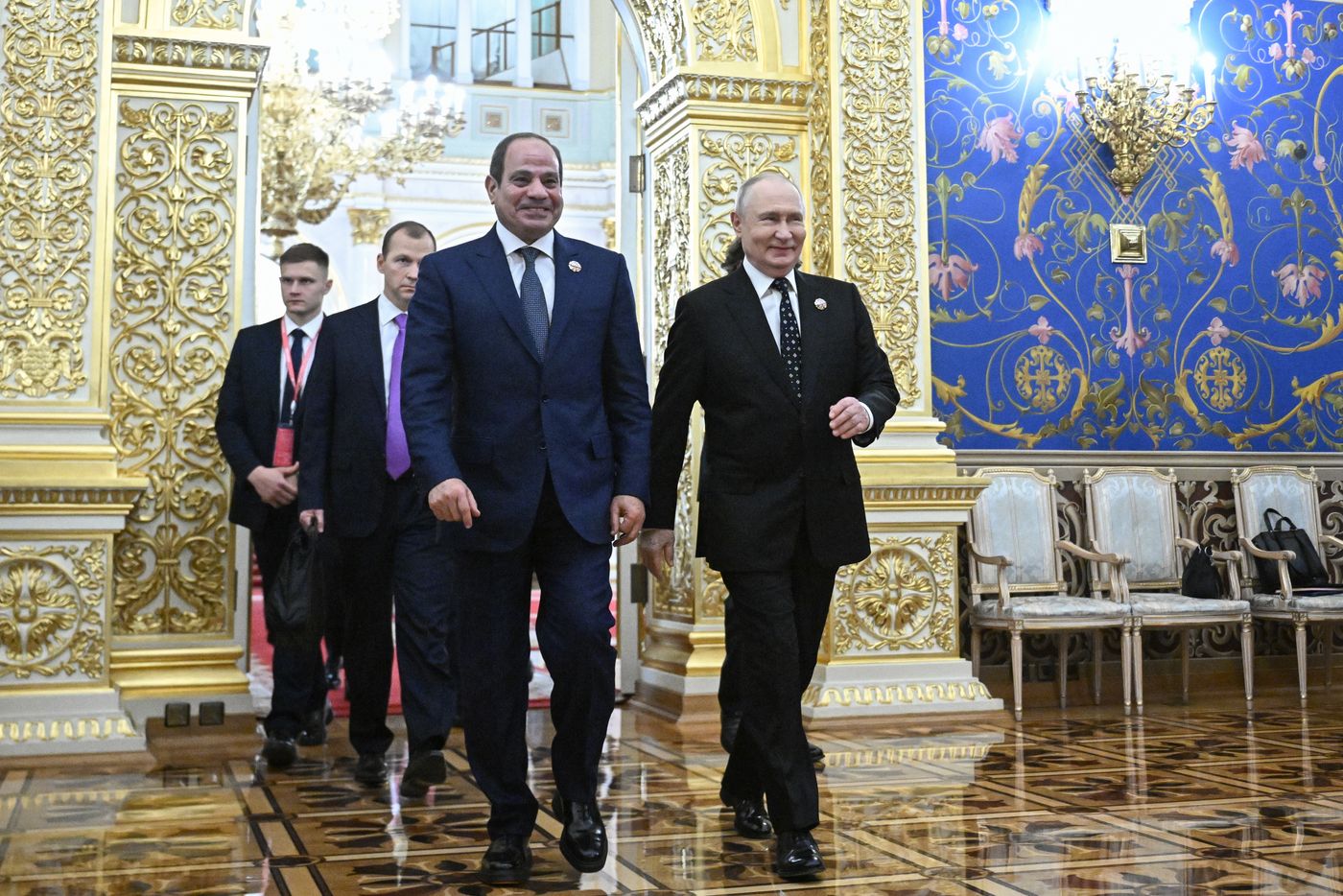 President Vladimir Putin officially greets heads of delegation at Russia-Africa Summit