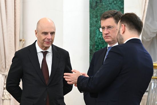 From left: Russian Deputy Prime Minister and Minister of Finance Anton Siluanov, Russian Deputy Prime Minister Alexander Novak, and Deputy Chief of Staff of the Russian Presidential Executive Office Maxim Oreshkin before the meeting between President of Russia Vladimir Putin and Prime Minister of Ethiopia Abiy Ahmed on the sidelines of the 3rd Russia–Africa Summit and Forum in Moscow. Location: Russia, Moscow. Author: Maksim Bogodvid/Sputnik. President of Russia Vladimir Putin meets with Prime Minister of Ethiopia Abiy Ahmed