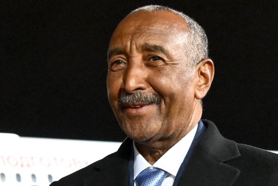 Chairman of the Transitional Sovereignty Council of the Republic of Sudan, Abdel-Fattah Al-Burhan, arrives in Moscow for the 3rd Russia-Africa Summit and Forum. Location: Russia, Moscow. Author: Kristina Solovyova/Sputnik. Chairman of Transitional Sovereignty Council of Sudan Abdel Fattah al-Burhan arrives in Moscow