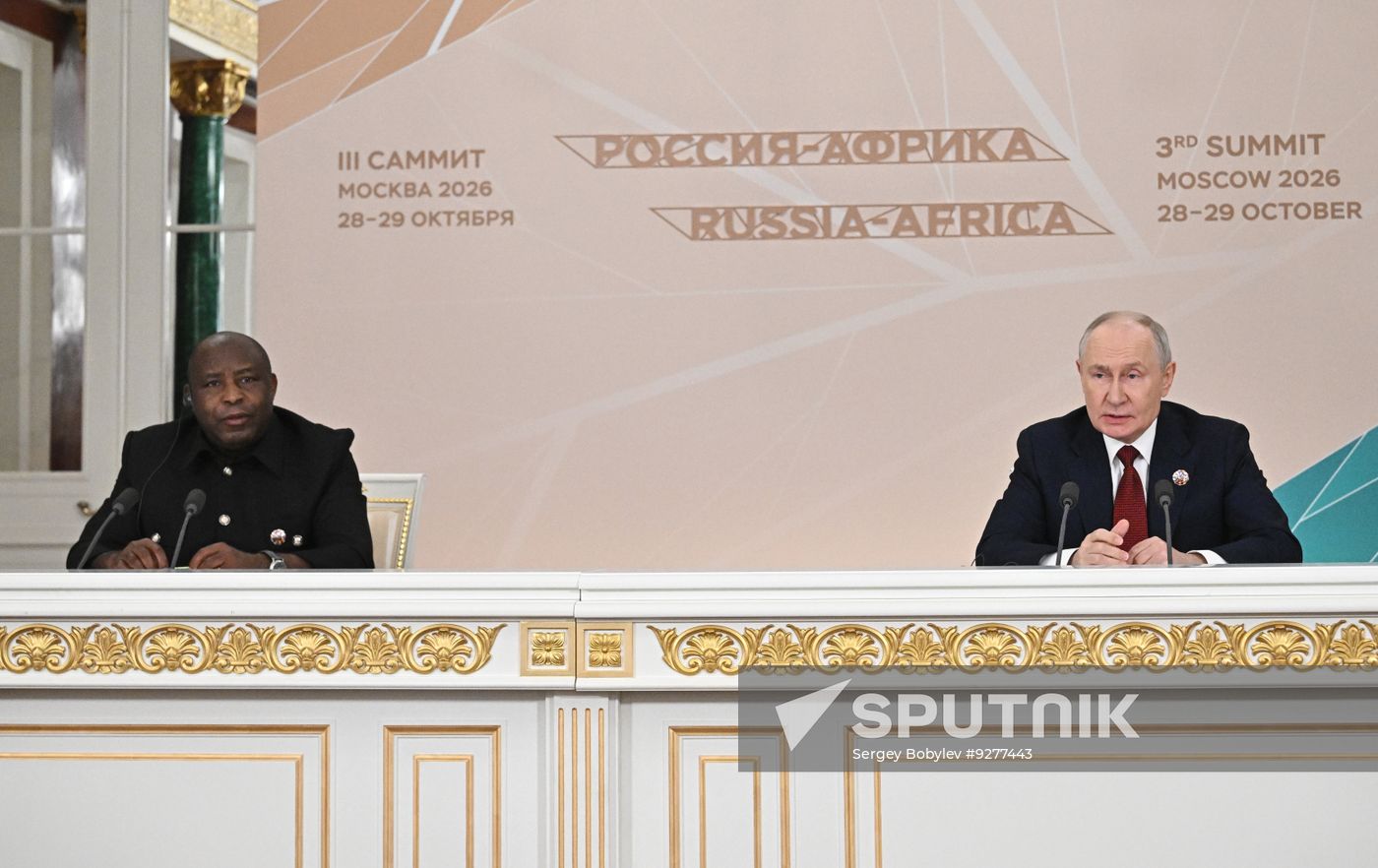 Media statements by President Vladimir Putin and President of Burundi and Chairperson of the African Union Evariste Ndayishimiye