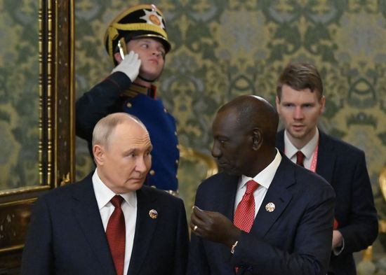 President Vladimir Putin meets with President of the Republic of Kenya William Ruto