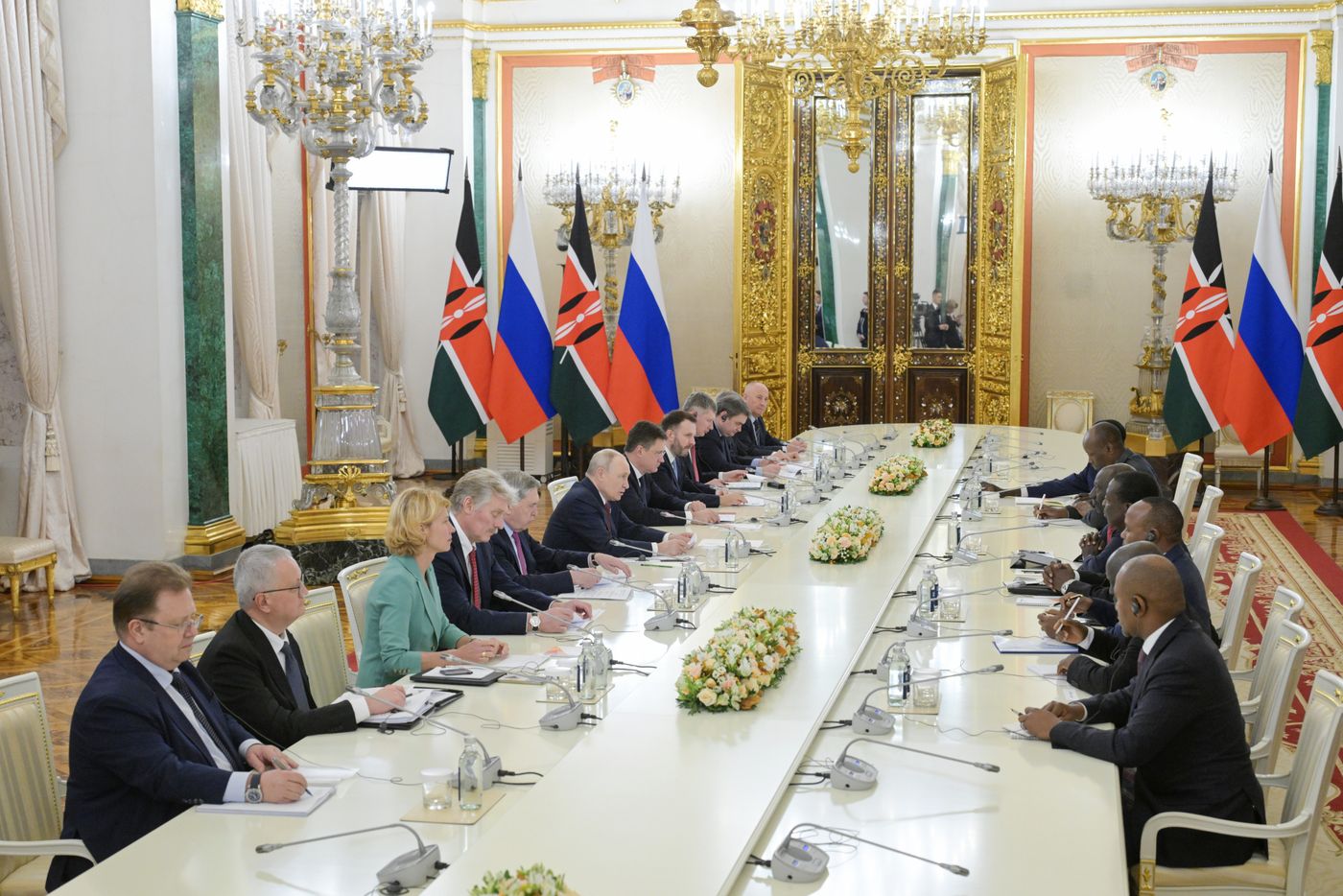 President Vladimir Putin meets with President of the Republic of Kenya William Ruto