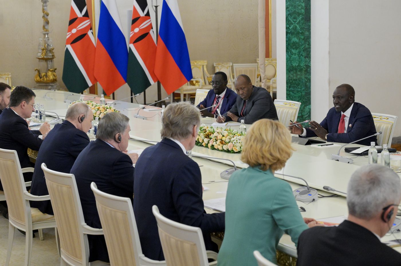 President Vladimir Putin meets with President of the Republic of Kenya William Ruto