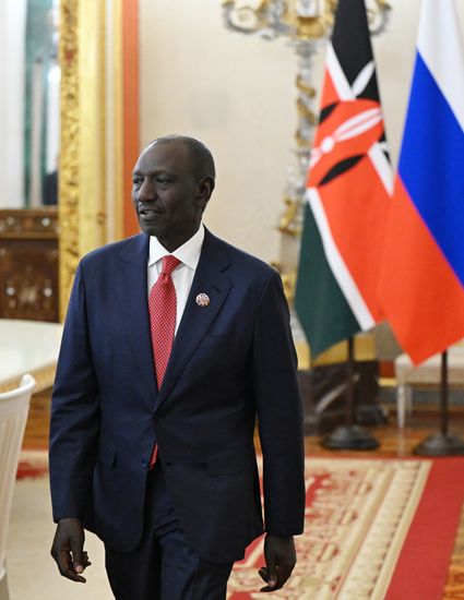 President Vladimir Putin meets with President of the Republic of Kenya William Ruto