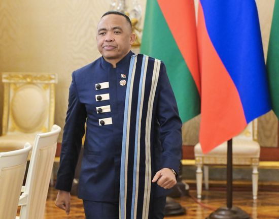 President of the Council of the Presidency for the Re-Foundation of the Republic of Madagascar, Michael Randrianirina, during his meeting with President of Russia Vladimir Putin on the sidelines of the 3rd Russia–Africa Summit and Forum in Moscow. Location: Russia, Moscow. Author: Grigory Sysoev/Sputnik. President of Russia Vladimir Putin meets with President of the Council of the Presidency for the Re-Foundation of the Republic of Madagascar Michael Randrianirina