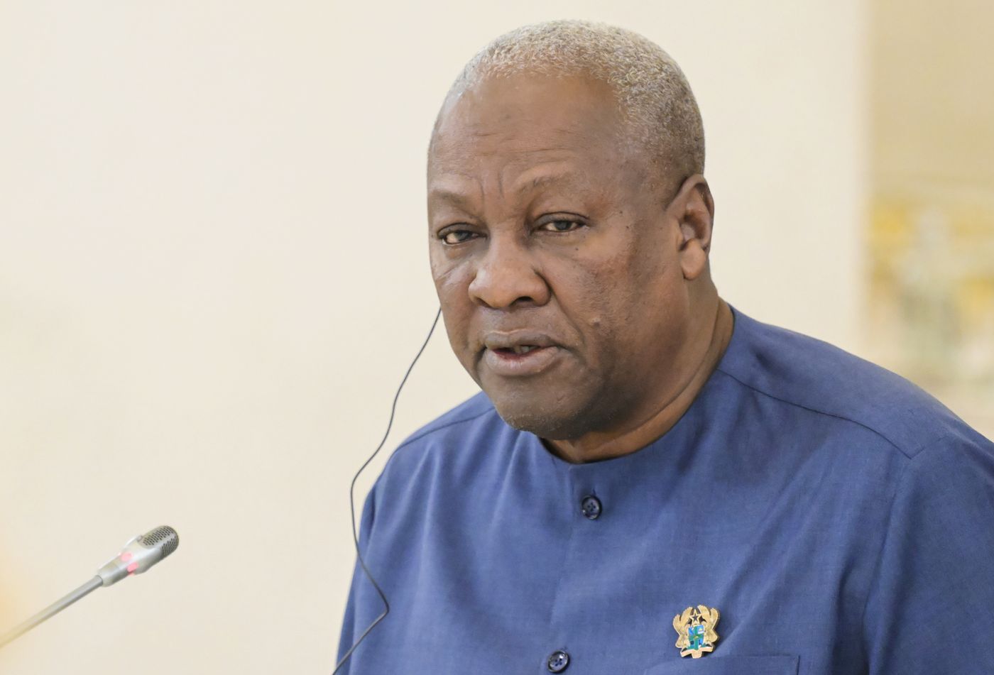 President of Russia Vladimir Putin meets with President of the Republic of Ghana John Dramani Mahama