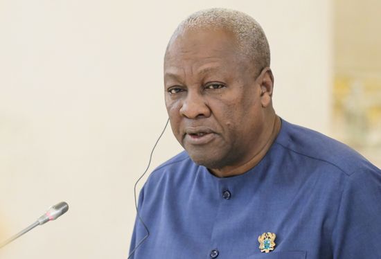 President of Russia Vladimir Putin meets with President of the Republic of Ghana John Dramani Mahama