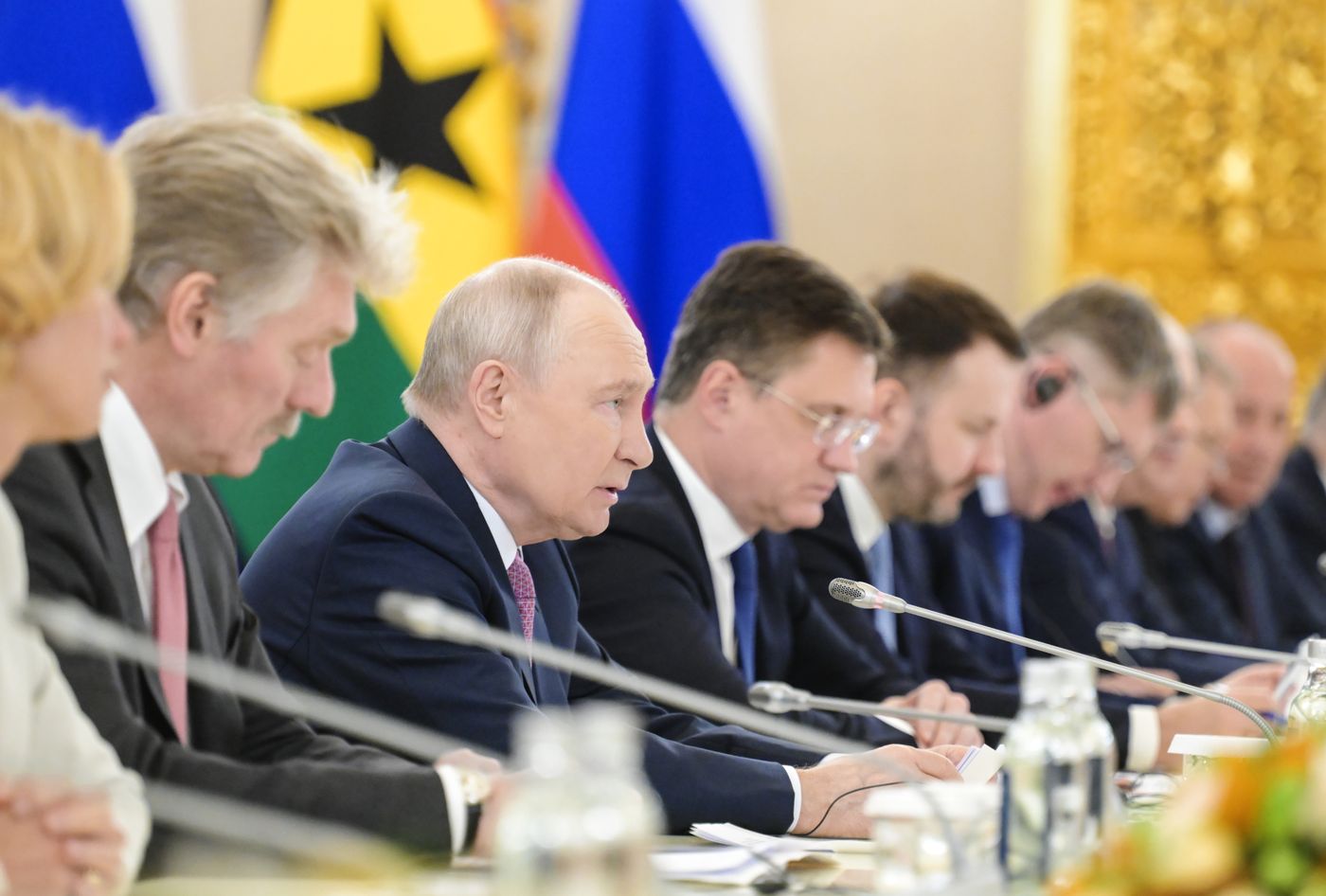 President of Russia Vladimir Putin meets with President of the Republic of Ghana John Dramani Mahama
