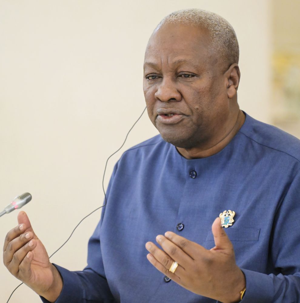 President of Russia Vladimir Putin meets with President of the Republic of Ghana John Dramani Mahama