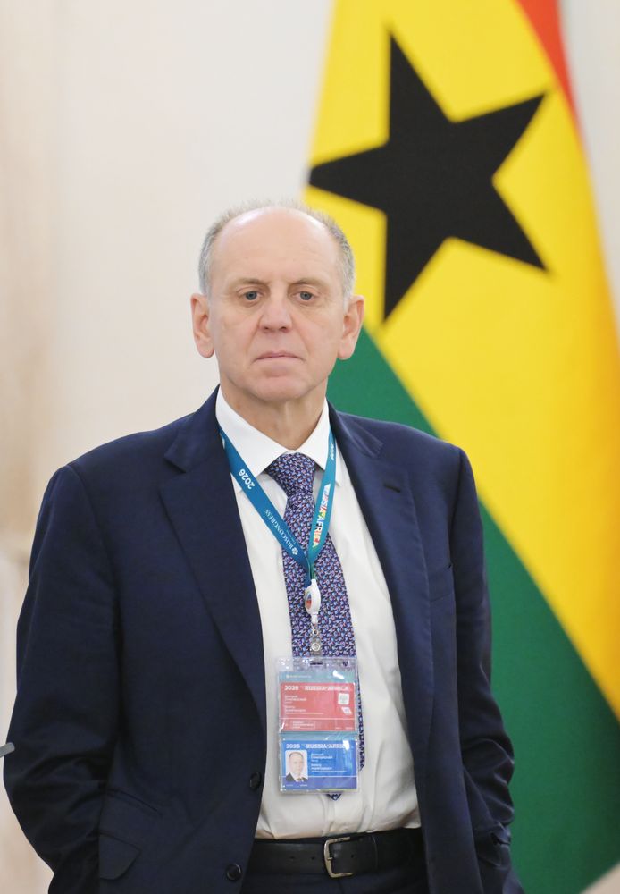 President of Russia Vladimir Putin meets with President of the Republic of Ghana John Dramani Mahama