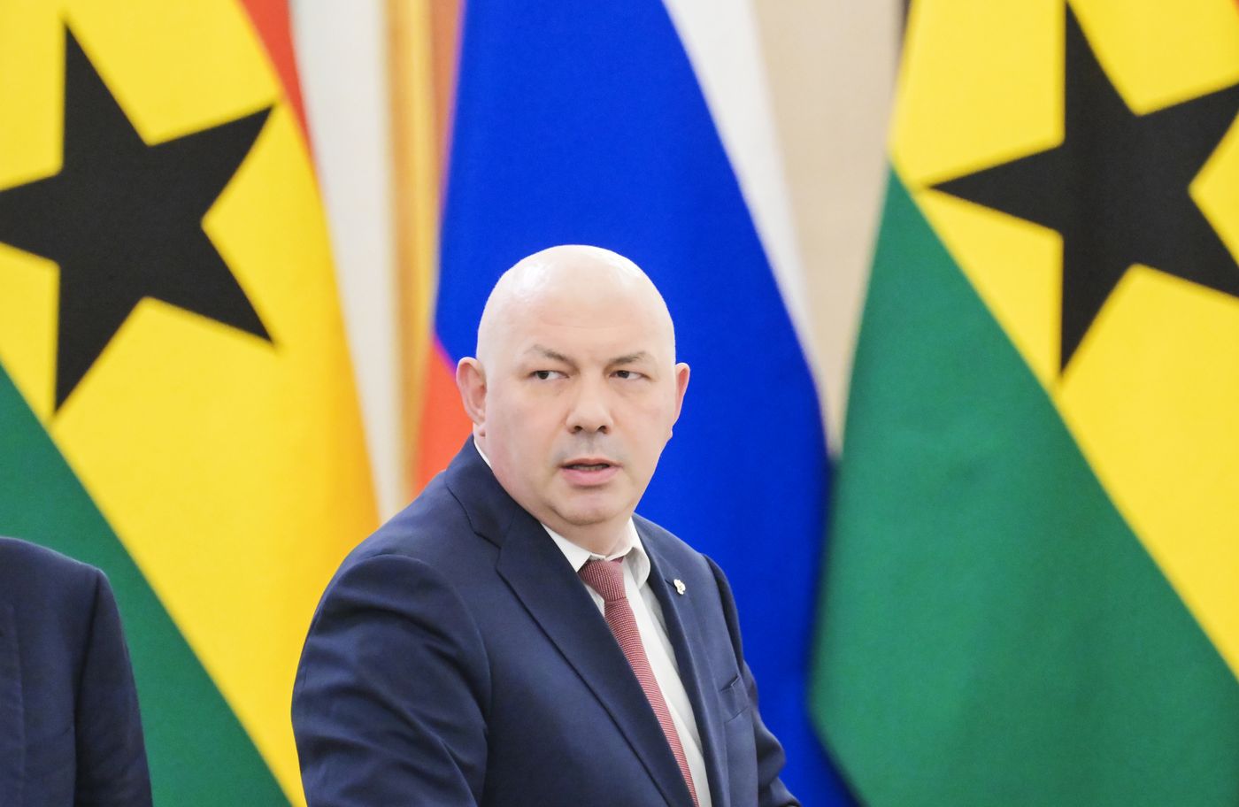 President of Russia Vladimir Putin meets with President of the Republic of Ghana John Dramani Mahama