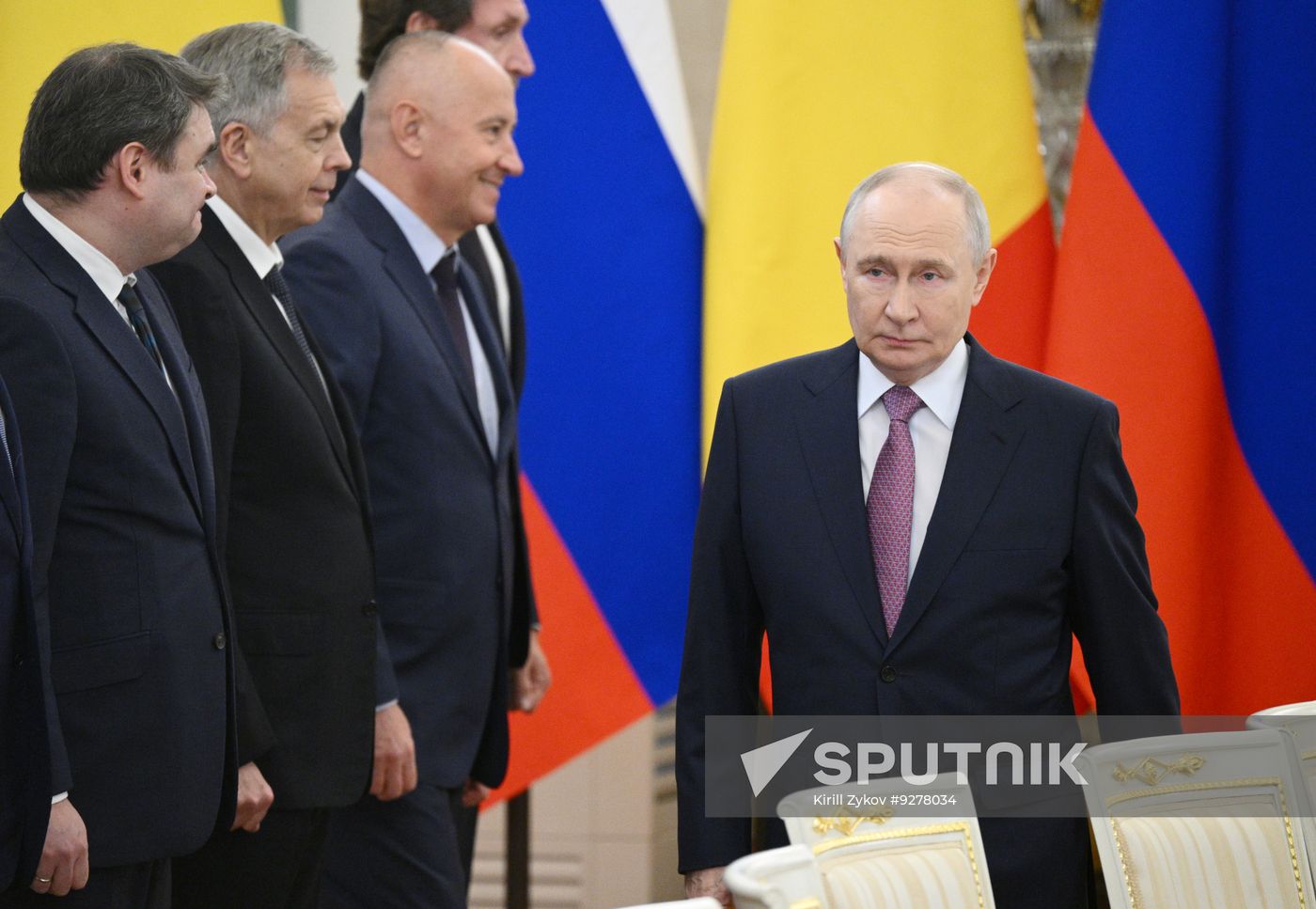 Russian President Vladimir Putin meets with Interim President of Mali Assimi Goïta