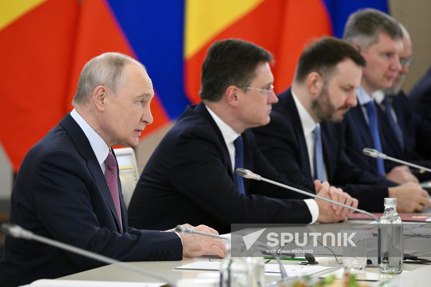 Russian President Vladimir Putin meets with Interim President of Mali Assimi Goïta
