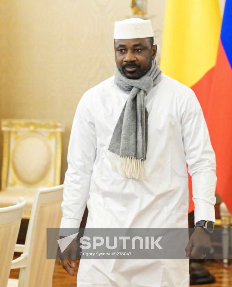 Russian President Vladimir Putin meets with Interim President of Mali Assimi Goïta