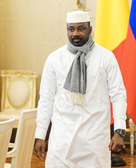 Russian President Vladimir Putin meets with Interim President of Mali Assimi Goïta