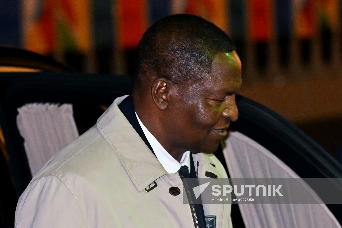 Russian President Vladimir Putin meets with President of the Central African Republic Faustin-Archange Touadera