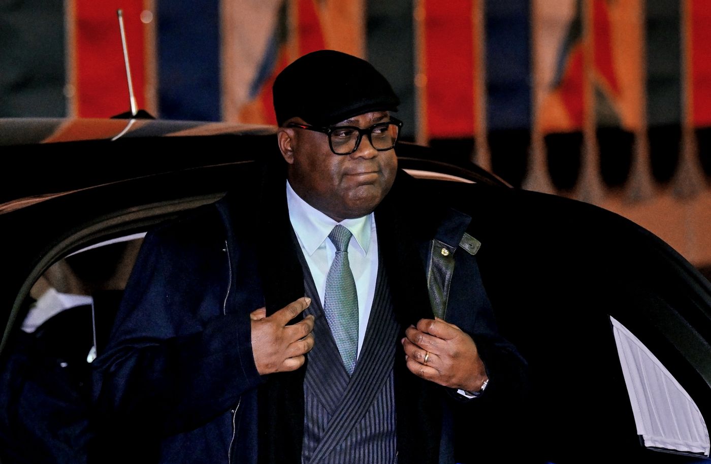 Russian President Vladimir Putin meets with President of the Democratic Republic of the Congo Felix Antoine Tshisekedi Tshilombo