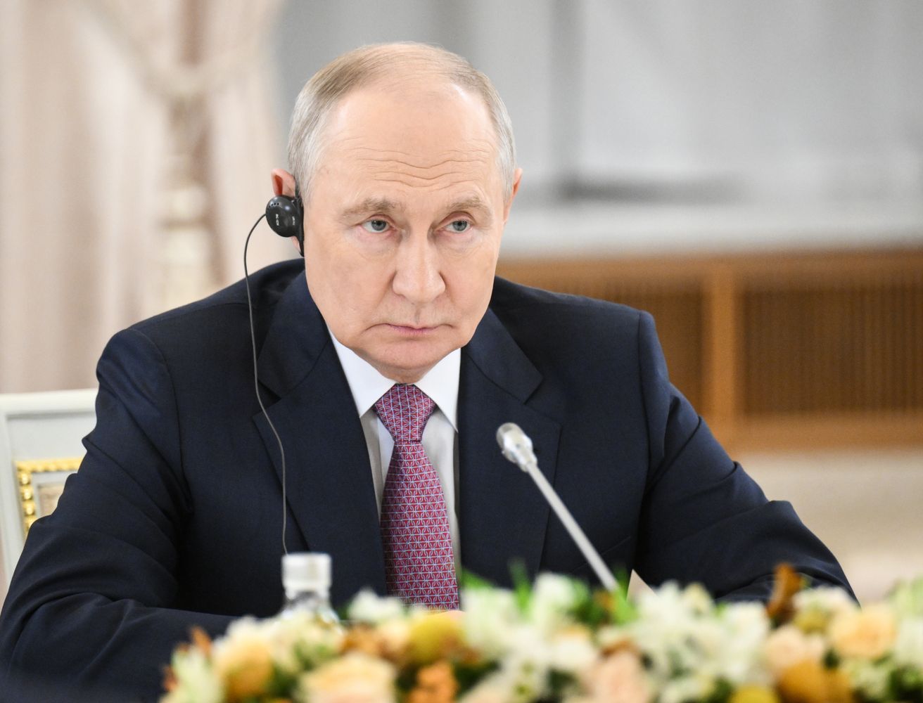 Russian President Vladimir Putin meets with President of the Democratic Republic of the Congo Felix Antoine Tshisekedi Tshilombo