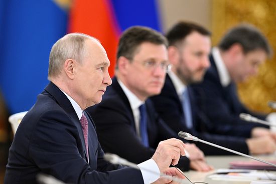 Russian President Vladimir Putin meets with President of the Democratic Republic of the Congo Felix Antoine Tshisekedi Tshilombo