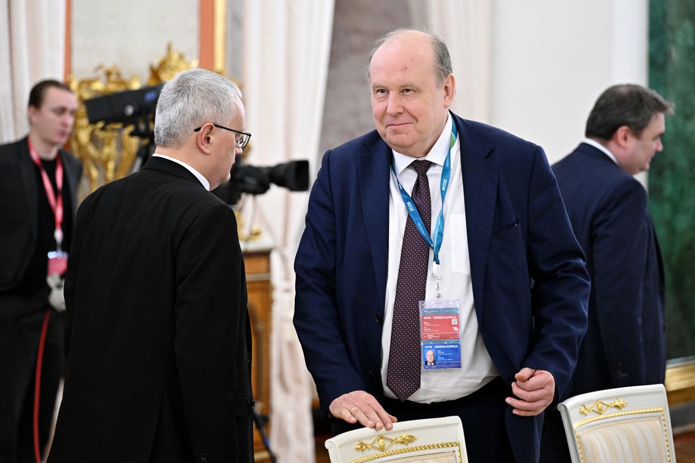 Russian President Vladimir Putin meets with President of the Democratic Republic of the Congo Felix Antoine Tshisekedi Tshilombo