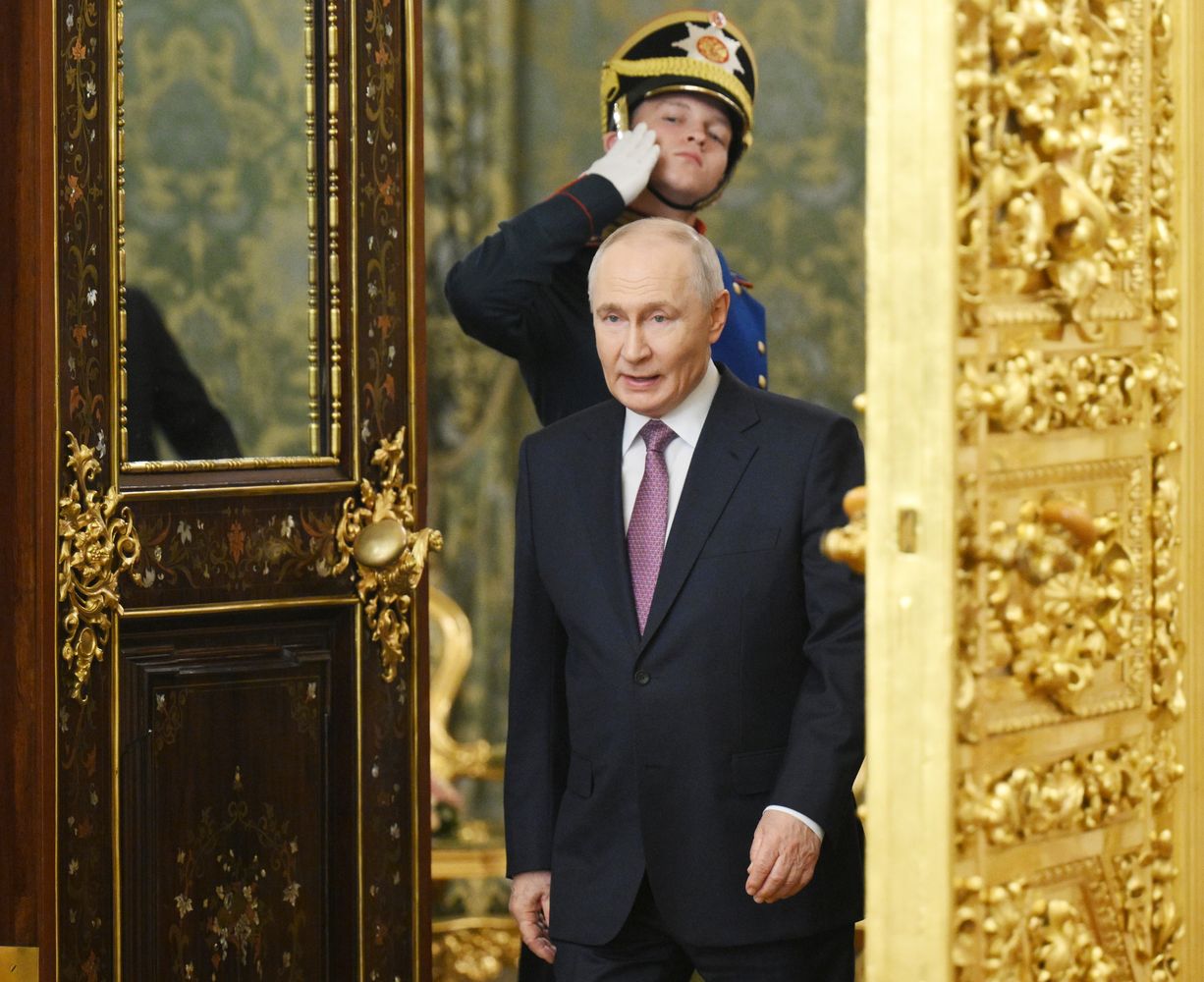 Russian President Vladimir Putin meets with President of the Democratic Republic of the Congo Felix Antoine Tshisekedi Tshilombo