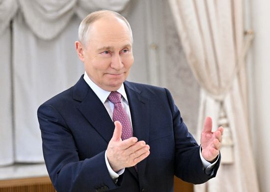 Russian President Vladimir Putin meets with President of Eritrea Isaias Afwerki