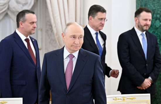 Russian President Vladimir Putin meets with President of Eritrea Isaias Afwerki